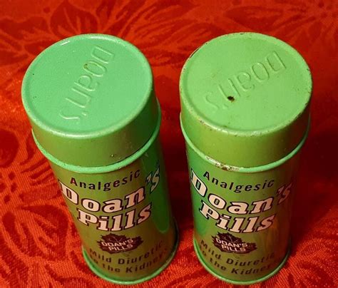 Vintage Empty Doan’s Pills Metal Medicine Tin Container 